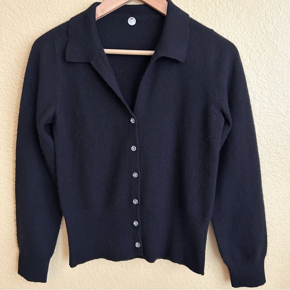 Margaret O'Leary Sweaters - Margaret O'Leary Black Cashmere Sweater